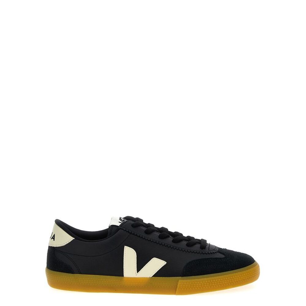 Veja Black Calfskin Low Top Men's Sneakers
